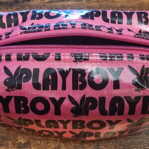 Playboy Pink/Black Makeup Shaving Kit Pouch Bag **USED**